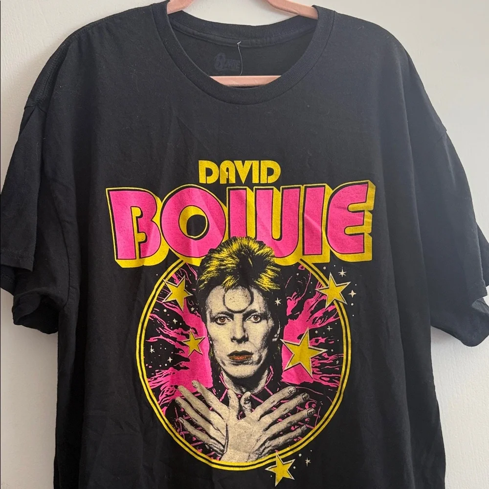 Merch Traffic Size 2X David Bowie Cotton Graphic T-Shirt in Black from Nordstrom - Picture 3 of 12